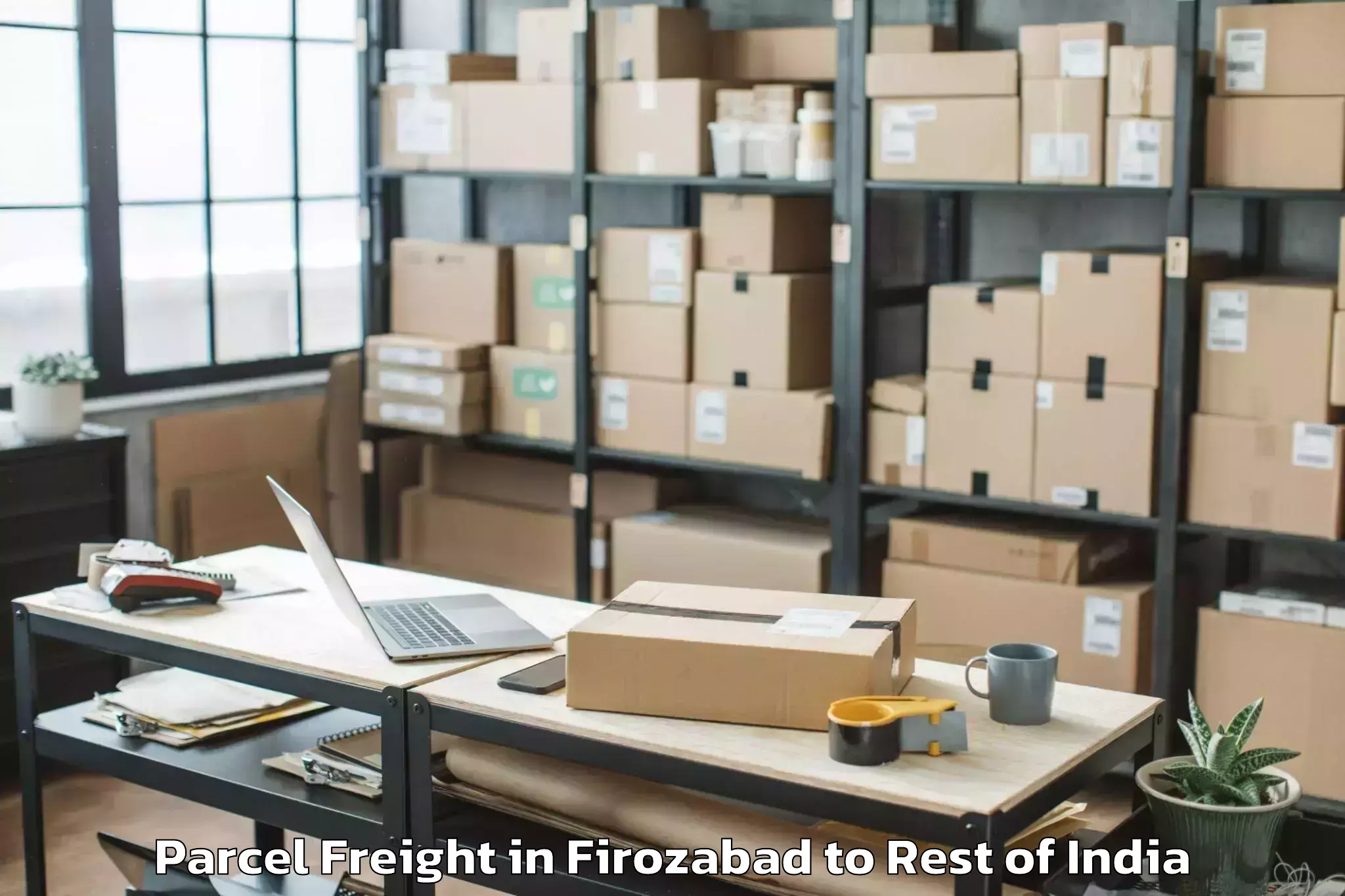 Top Firozabad to Waddepally Parcel Freight Available